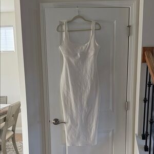 Zara White Midi Dress